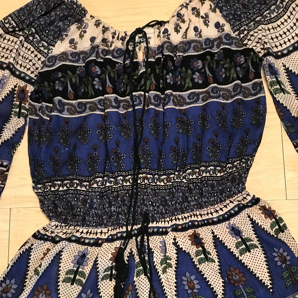 Multi Color Long Sleeve Romper. - Picture 3 of 3